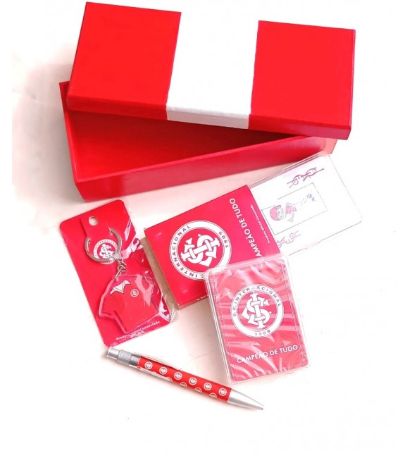 Kit Torcedor internacional 01 caixa MDF+02 Baralhos+caneta+chaveiro de acrilico